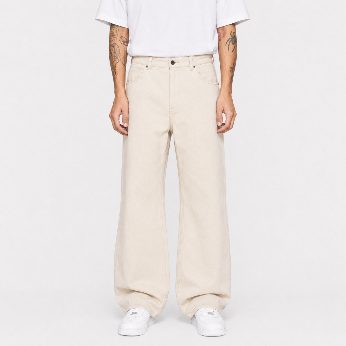 Denim Beige - wide Leg