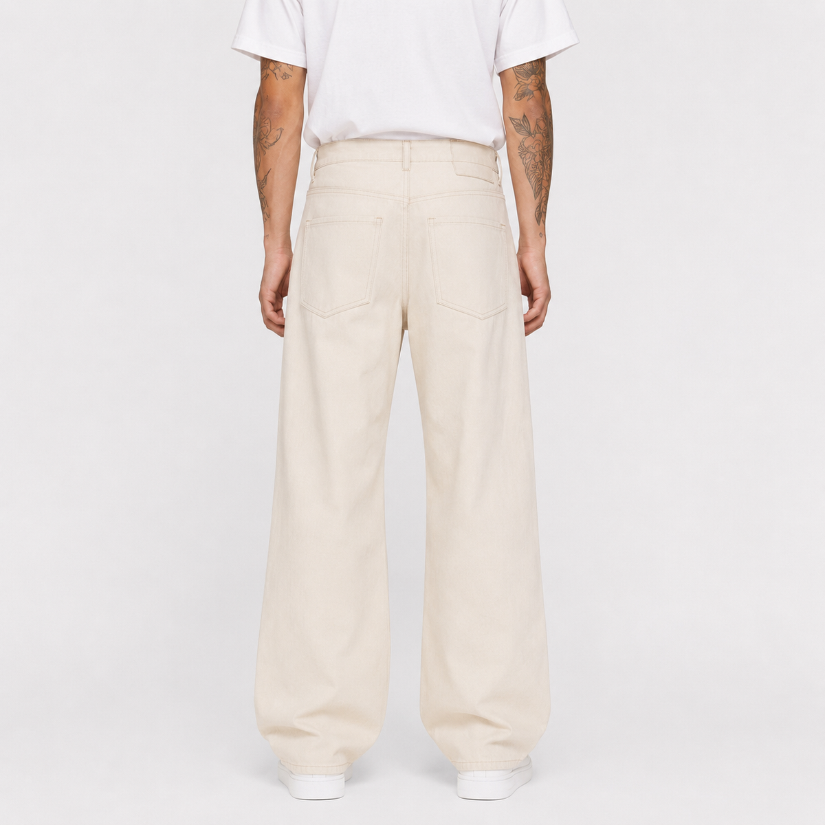 Denim Beige - wide Leg