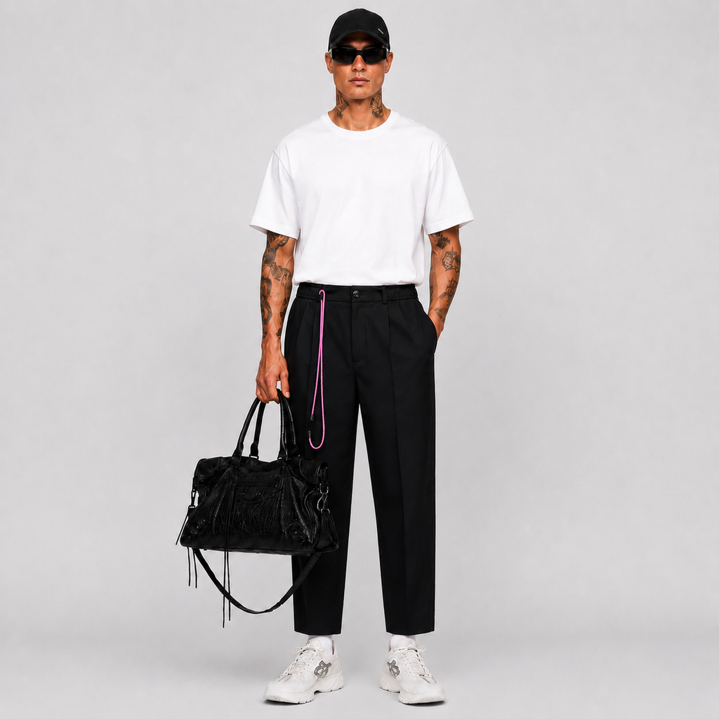 Pantalon à pinces Noir