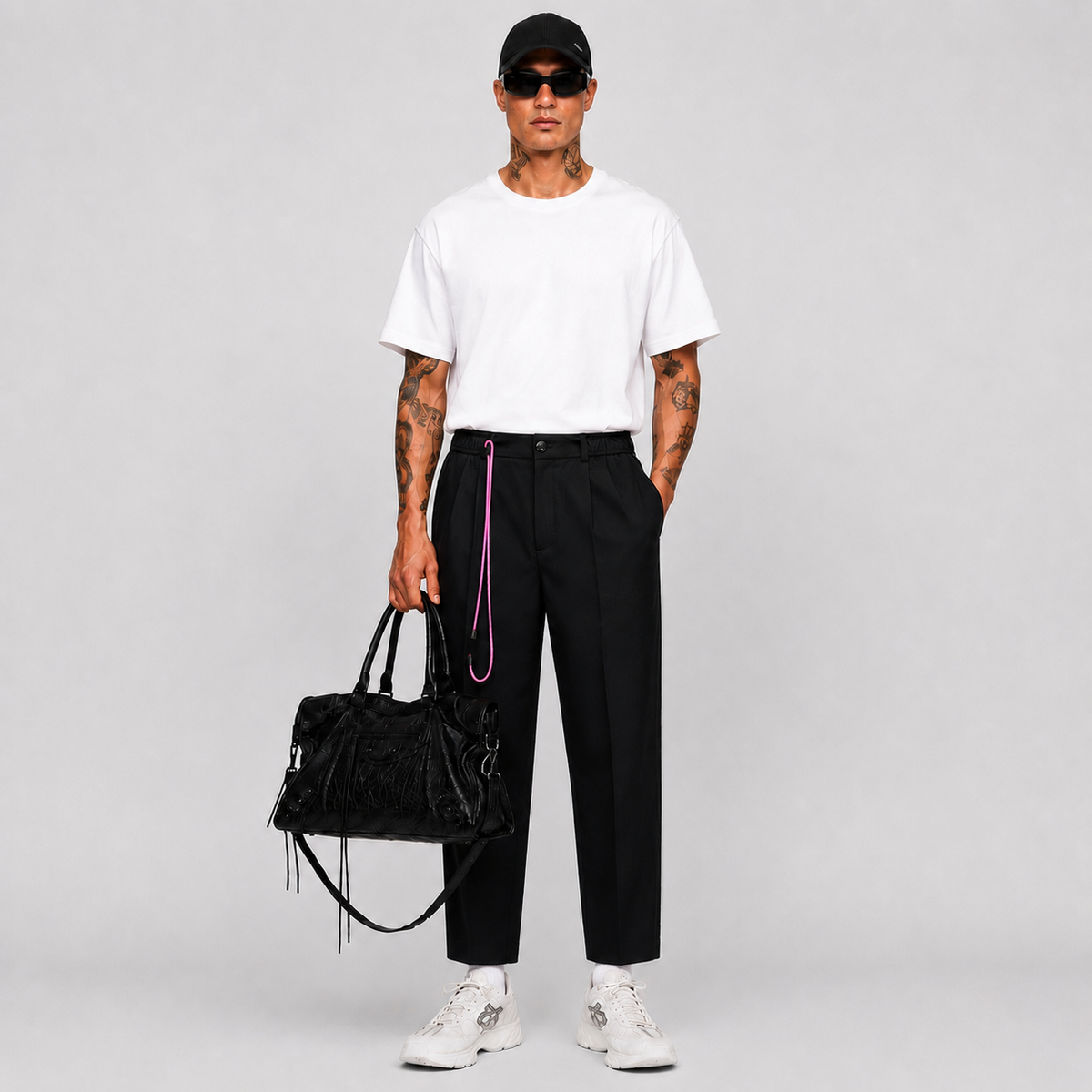 Pantalon à pinces Noir