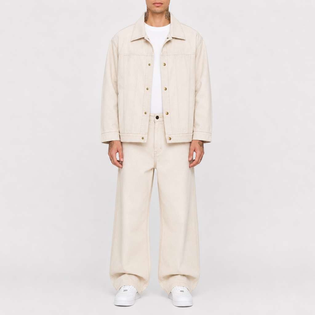 Veste Denim Beige