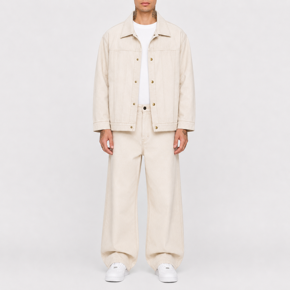 Veste Denim Beige