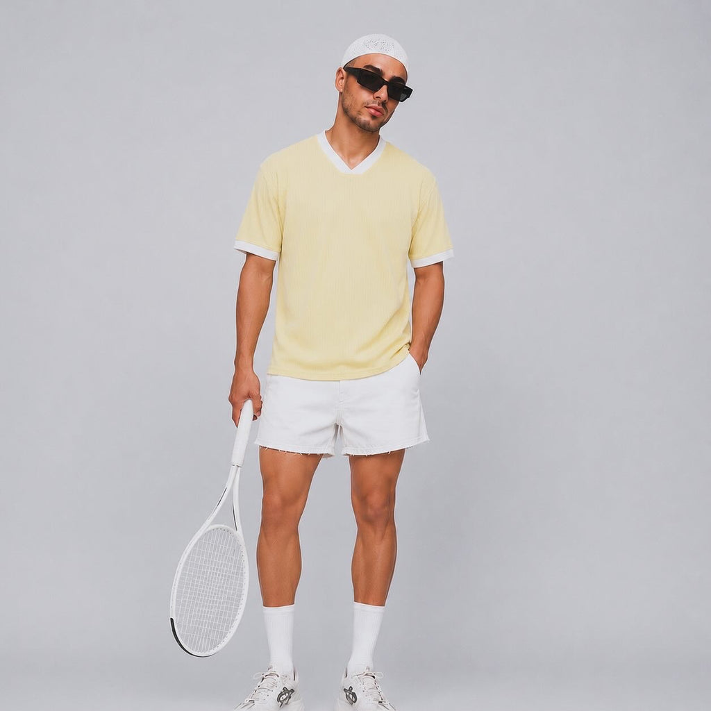 Shirt yellow sport